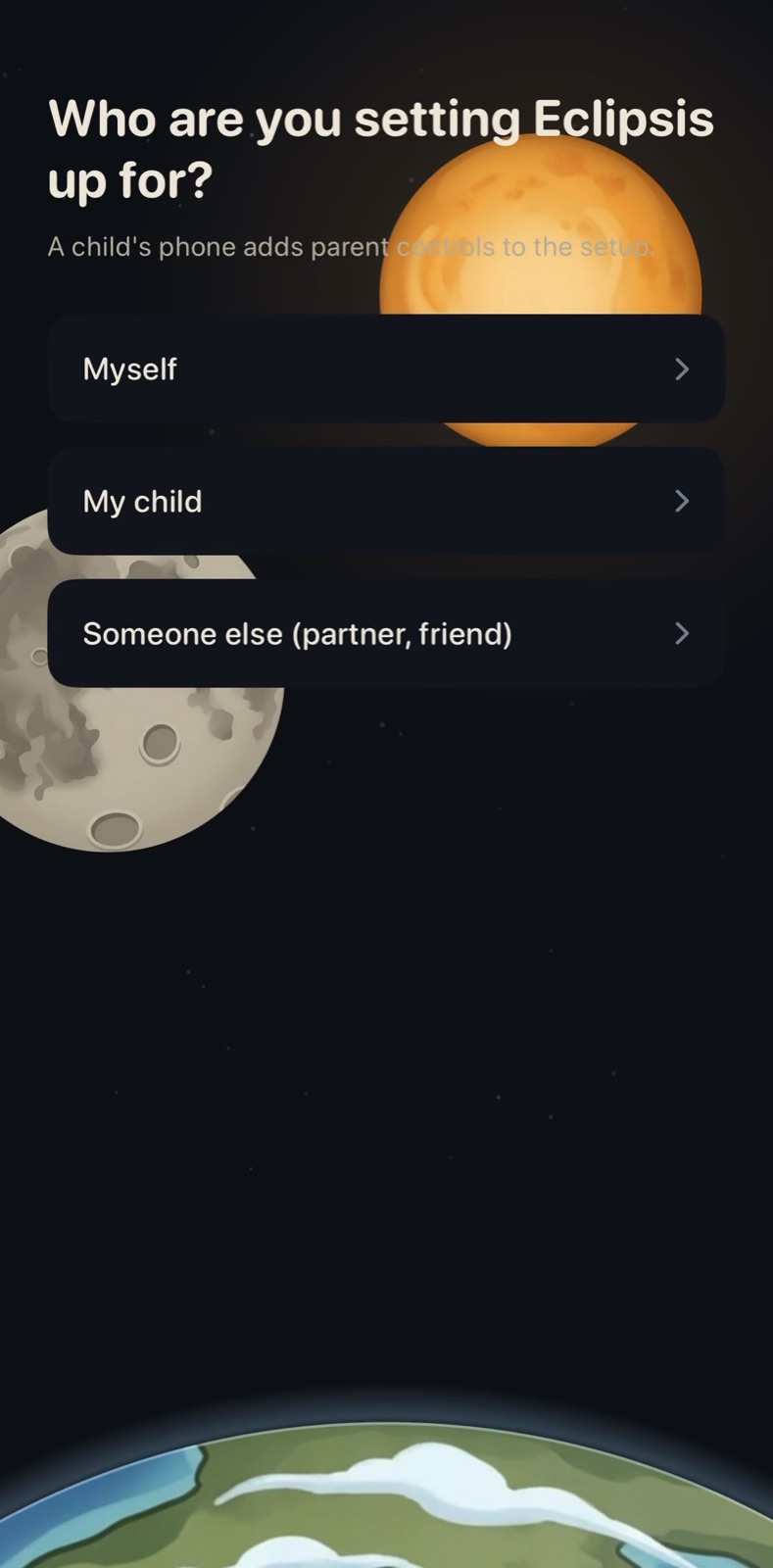 Who are you setting Eclipsis up for, with Myself